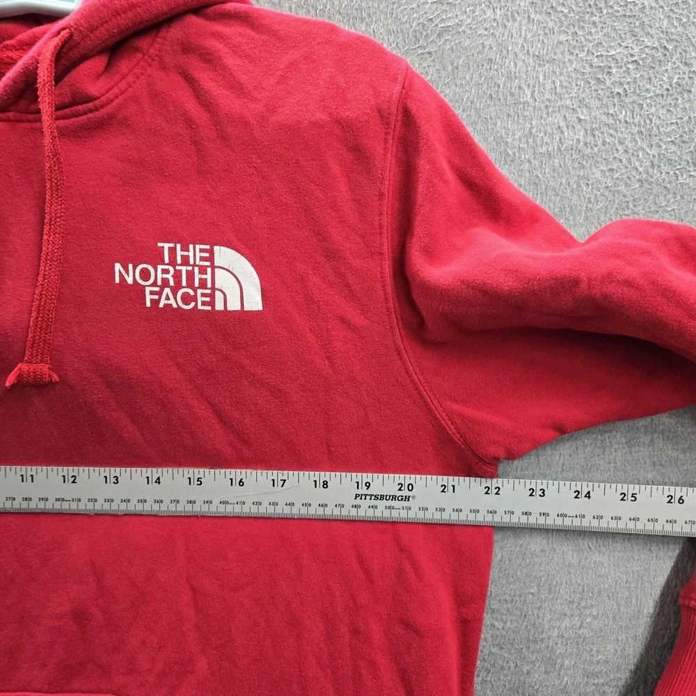 The‎ North Face Men Hoodie M Red Logo Embroidery Never Stop Exploring